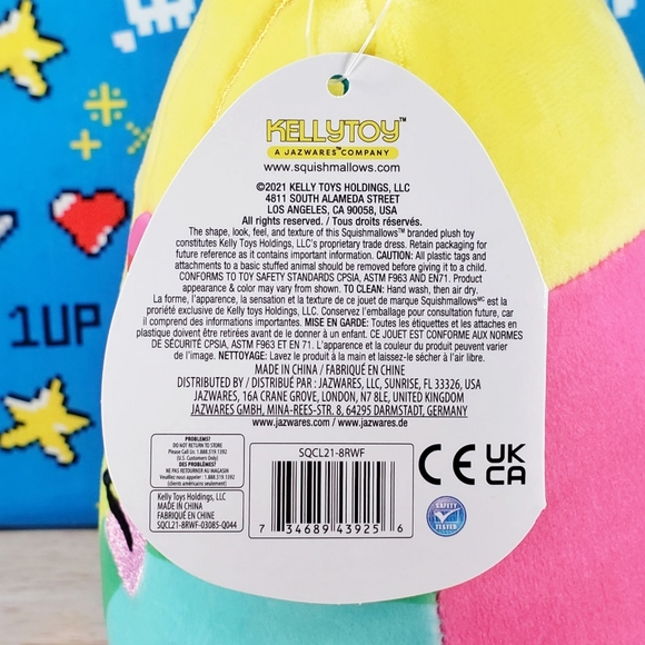 Squishmallow Codie the Rainbow Fries 8" [ 2021 ] UltraSoft Claire's Food Plush - Picture 12 of 12